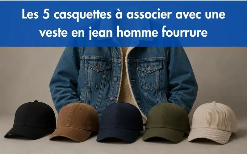 Les 5 casquettes à associer avec une veste en jean homme fourrure