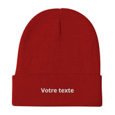 Bonnet à Personnaliser - Rouge / Unique