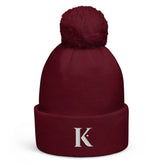 Bonnet à Pompon Femme K - Bordeaux / Unique