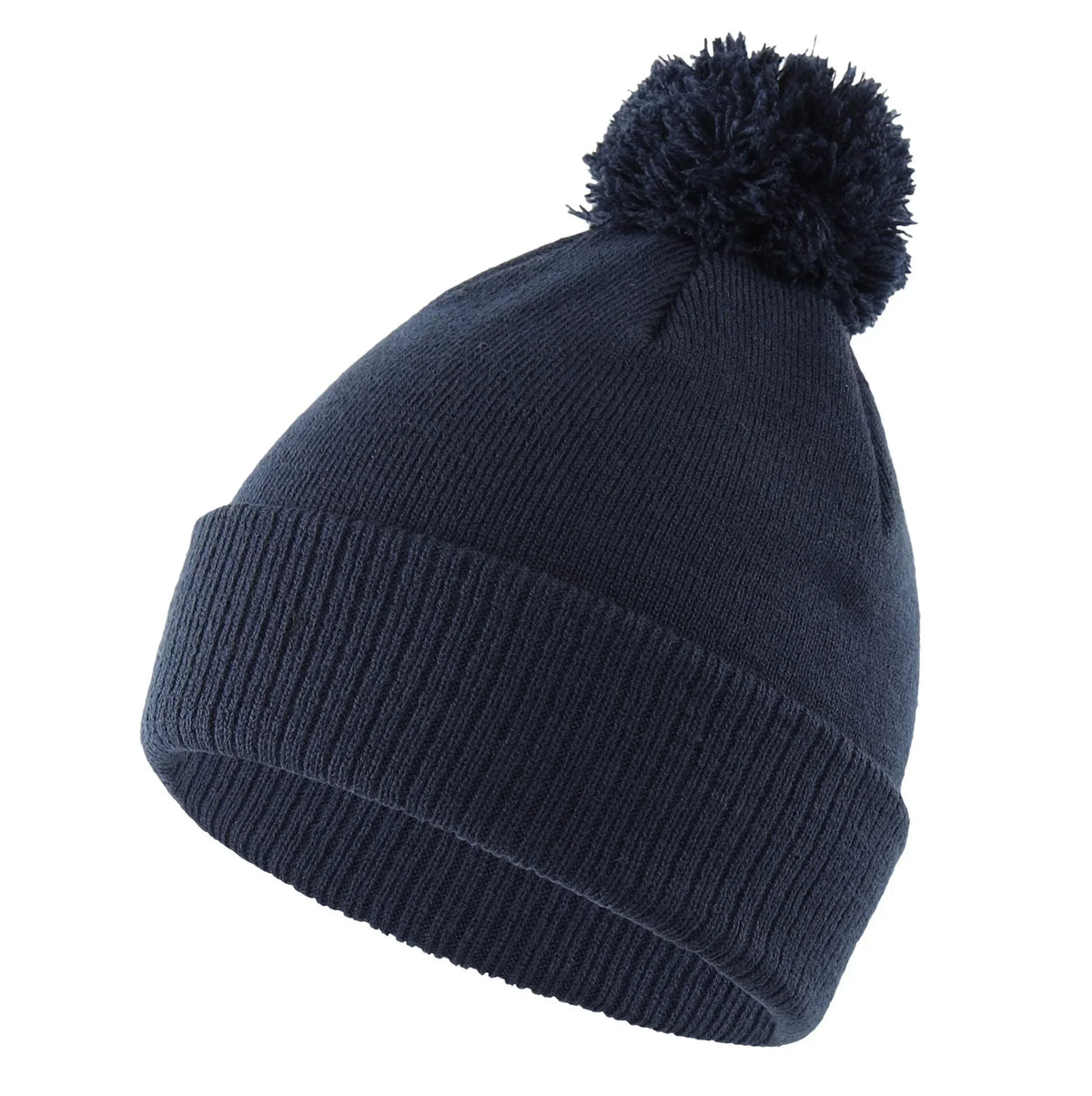 Bonnet Avec Pompon Homme - Bleu marine / Unique