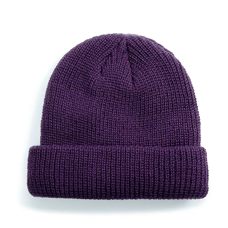 Bonnet Beige Homme - Violet / Unique