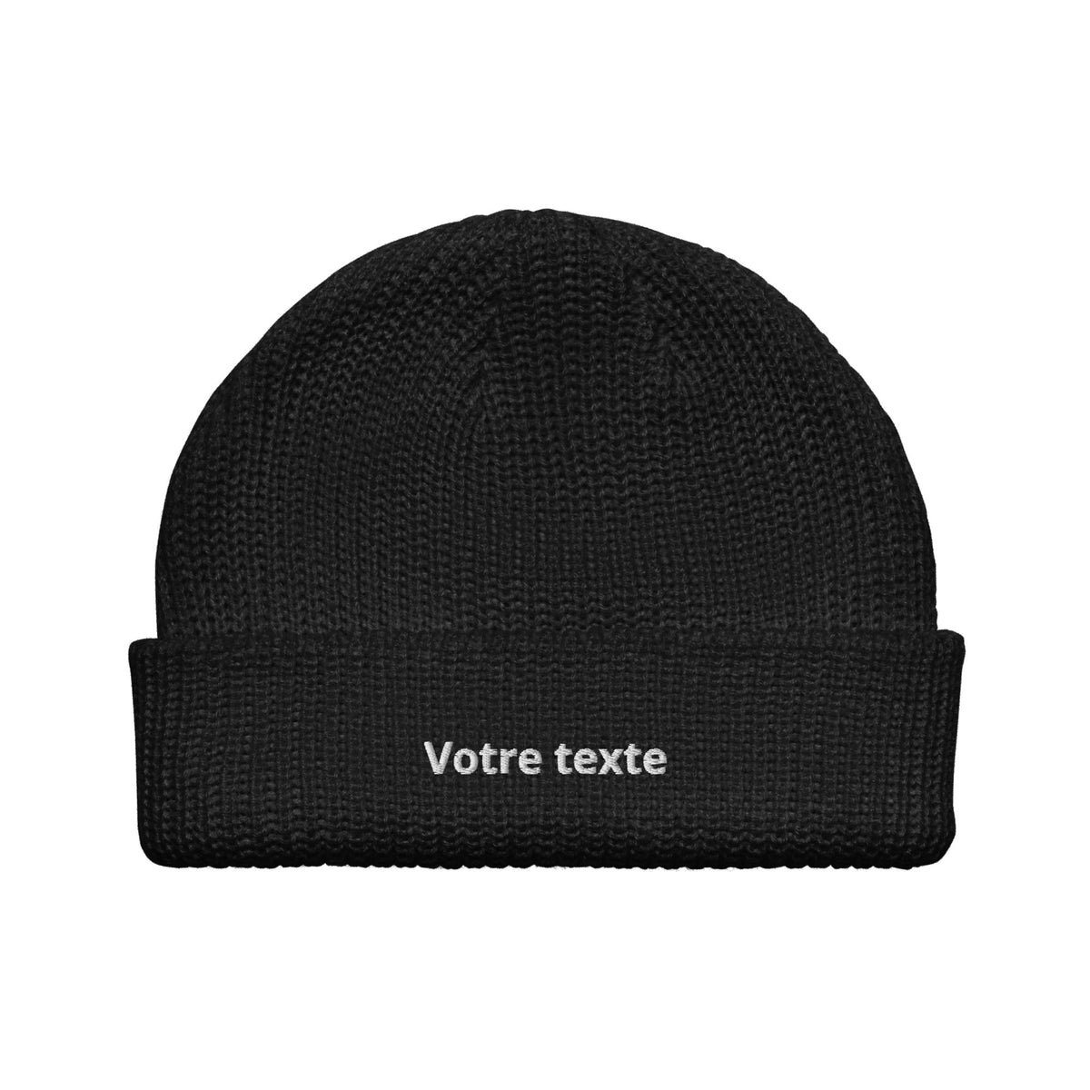 Bonnet Brodé Personnalisé - Noir / Unique