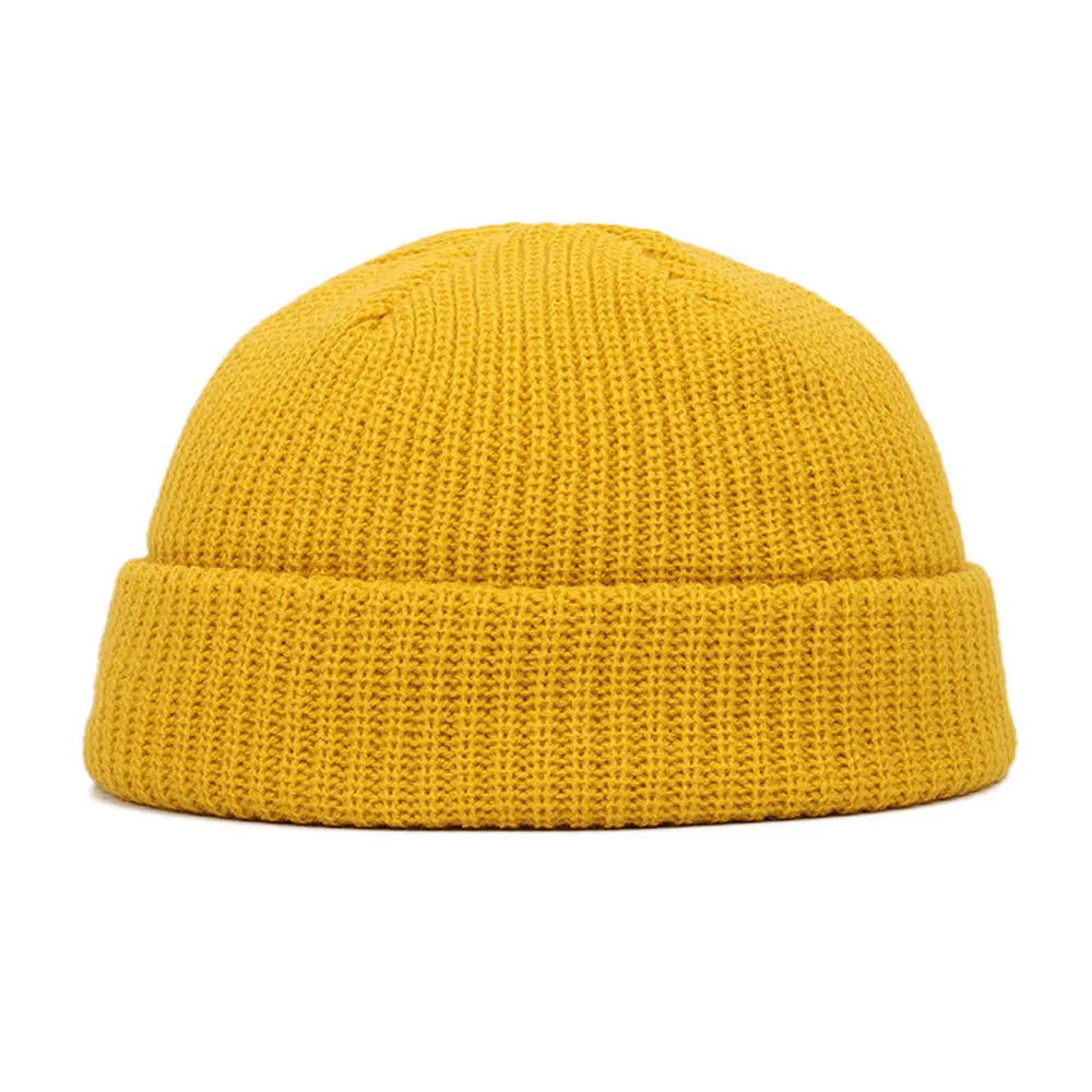 Bonnet Côtelé Femme - Jaune / Unique