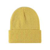 Bonnet Femme Côtelé - Jaune / Unique