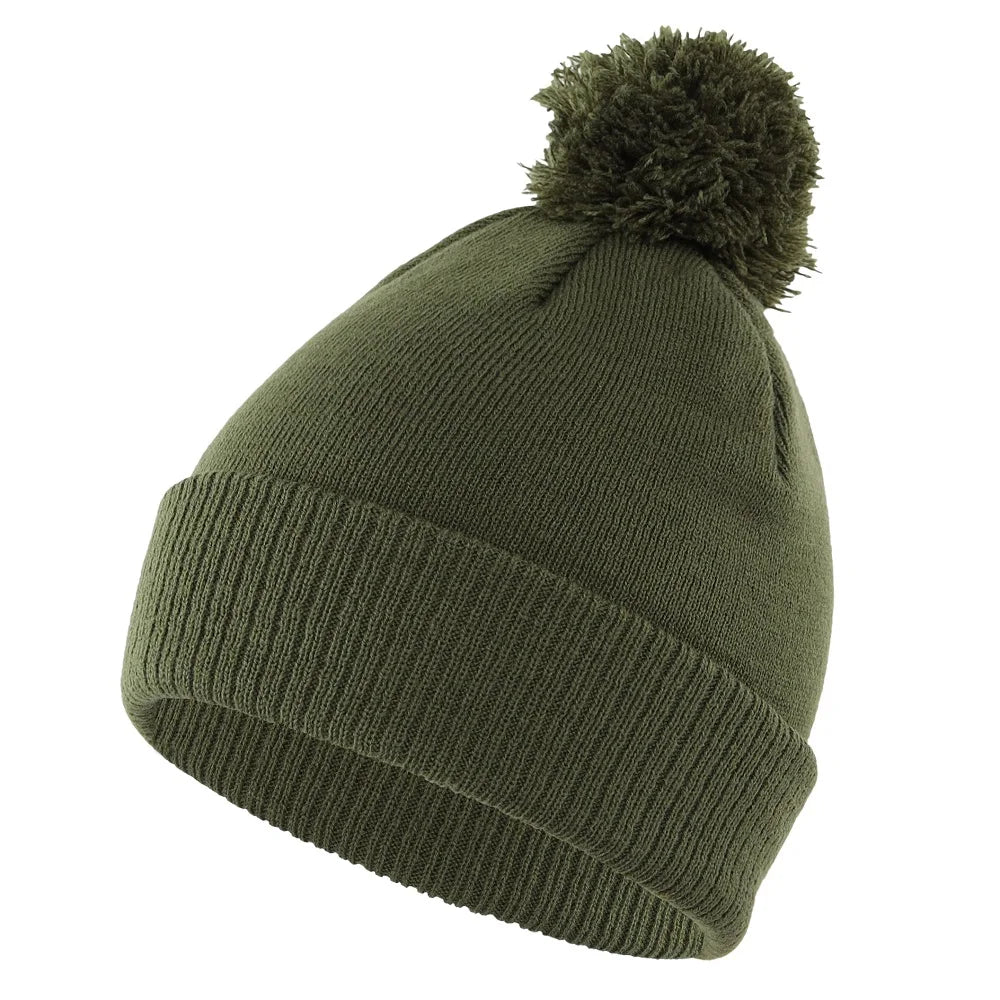 Bonnet Homme à Pompon - Vert / Unique