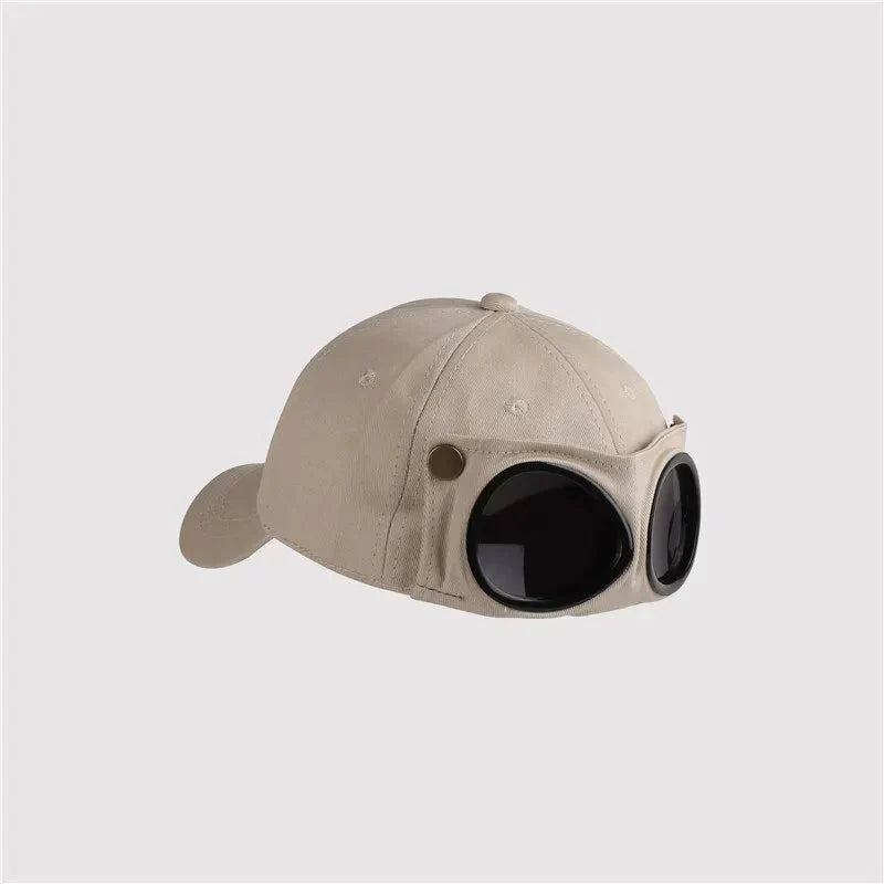 Casquette à lunette Vintage - Beige / Unique