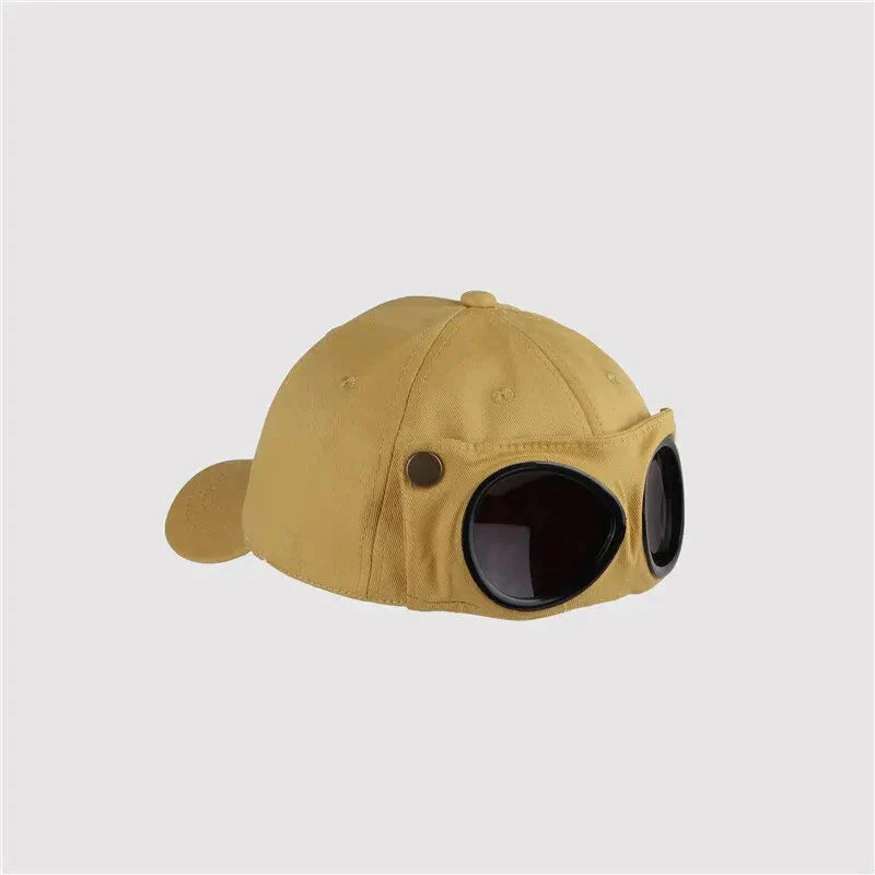 Casquette à lunette Vintage - Jaune / Unique