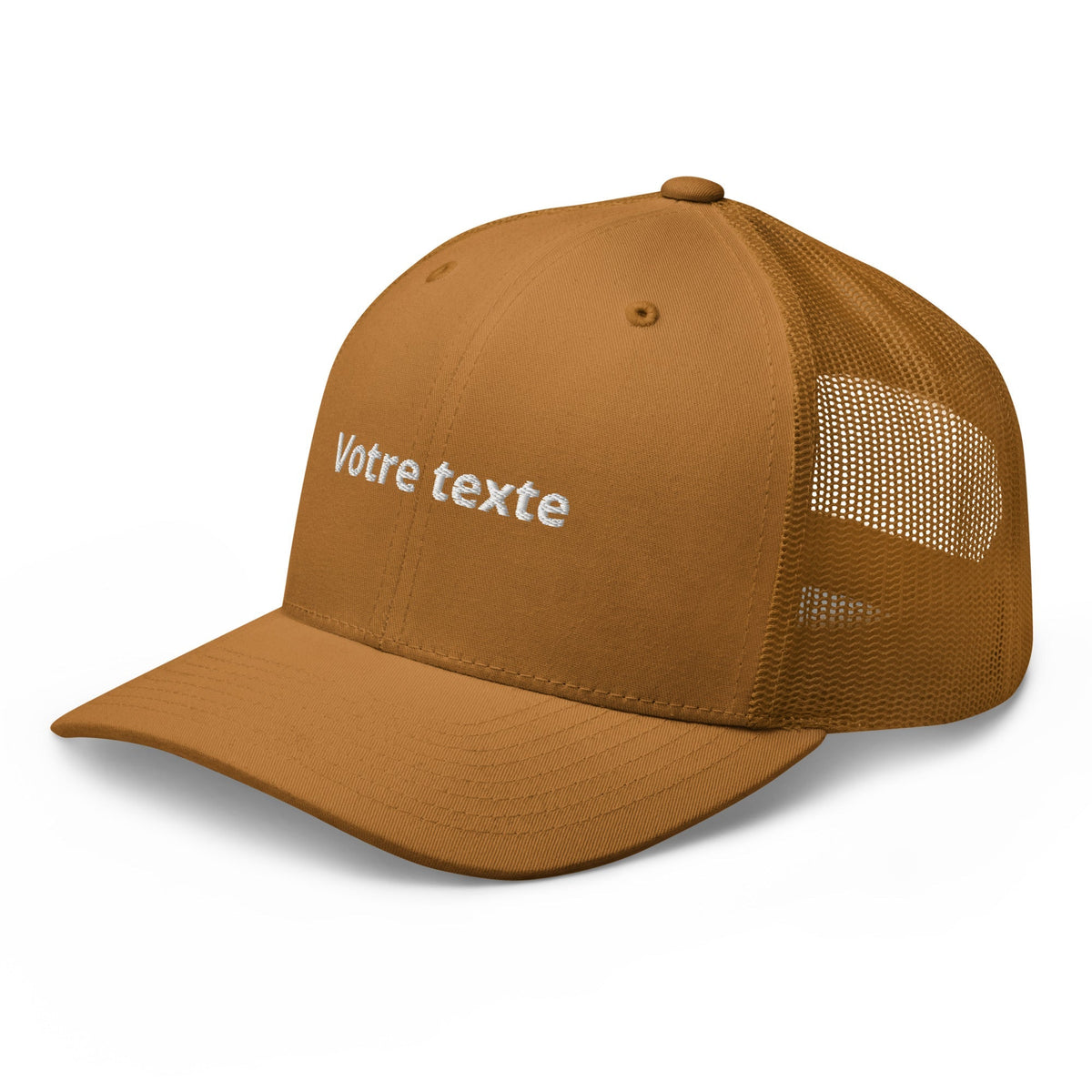 Casquette à Personnaliser Trucker Brodée - Marron clair