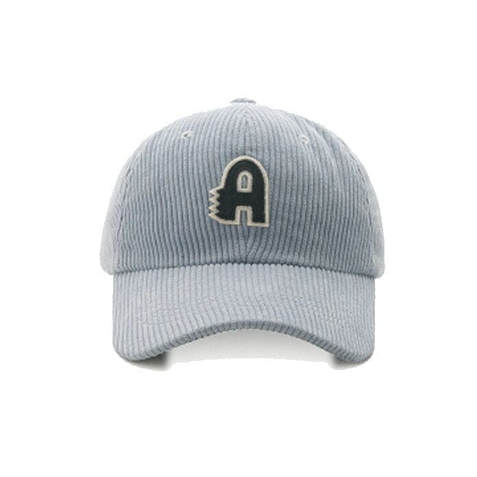 Casquette A Velours Côtelé - Bleu / Unique