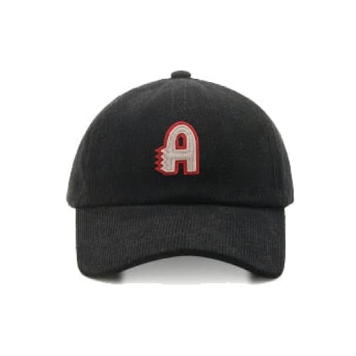 Casquette A Velours Côtelé - Noir / Unique