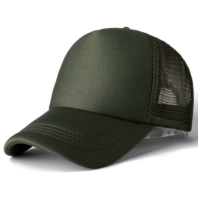 Casquette Aérée Trucker - Vert-foncé / Unique