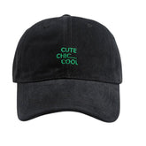 Casquette Baseball Homme Brodée - Noir / Unique