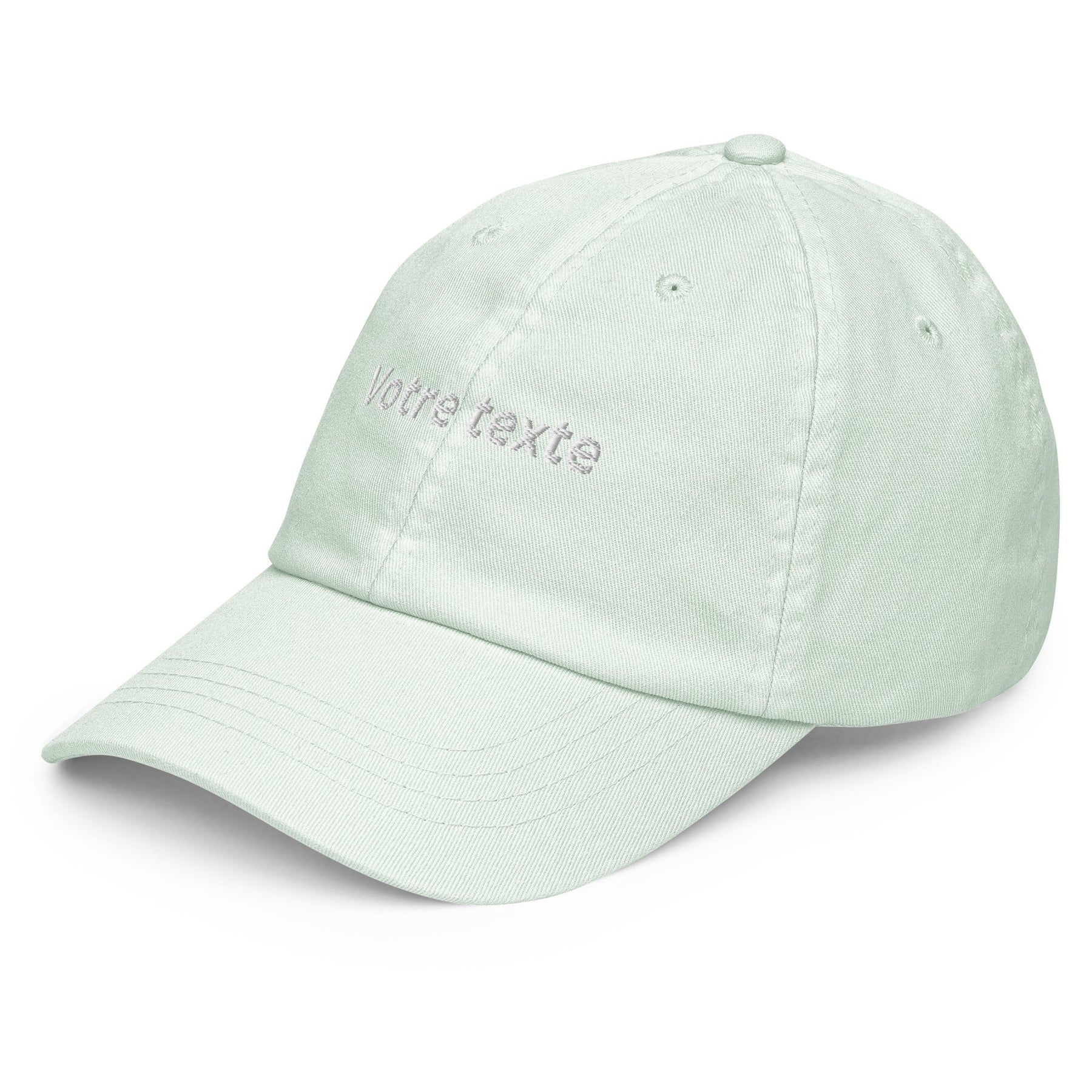 Casquette Baseball Personnalisable - Vert pastel / Unique