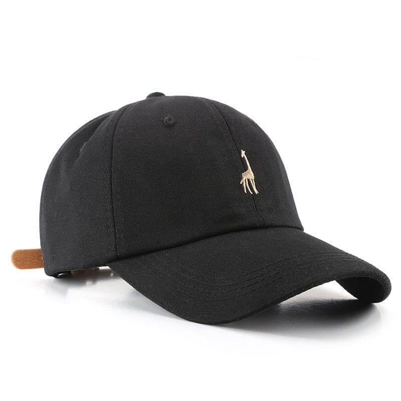 Casquette Brodée Girafe - Noir / Unique