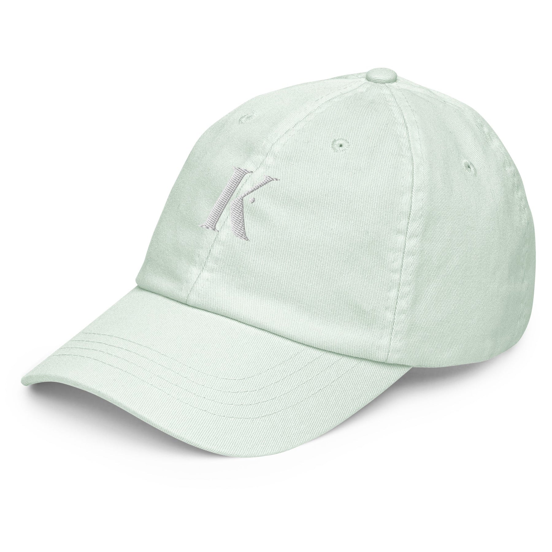 Casquette Brodée Pastel Femme K - Vert / Unique