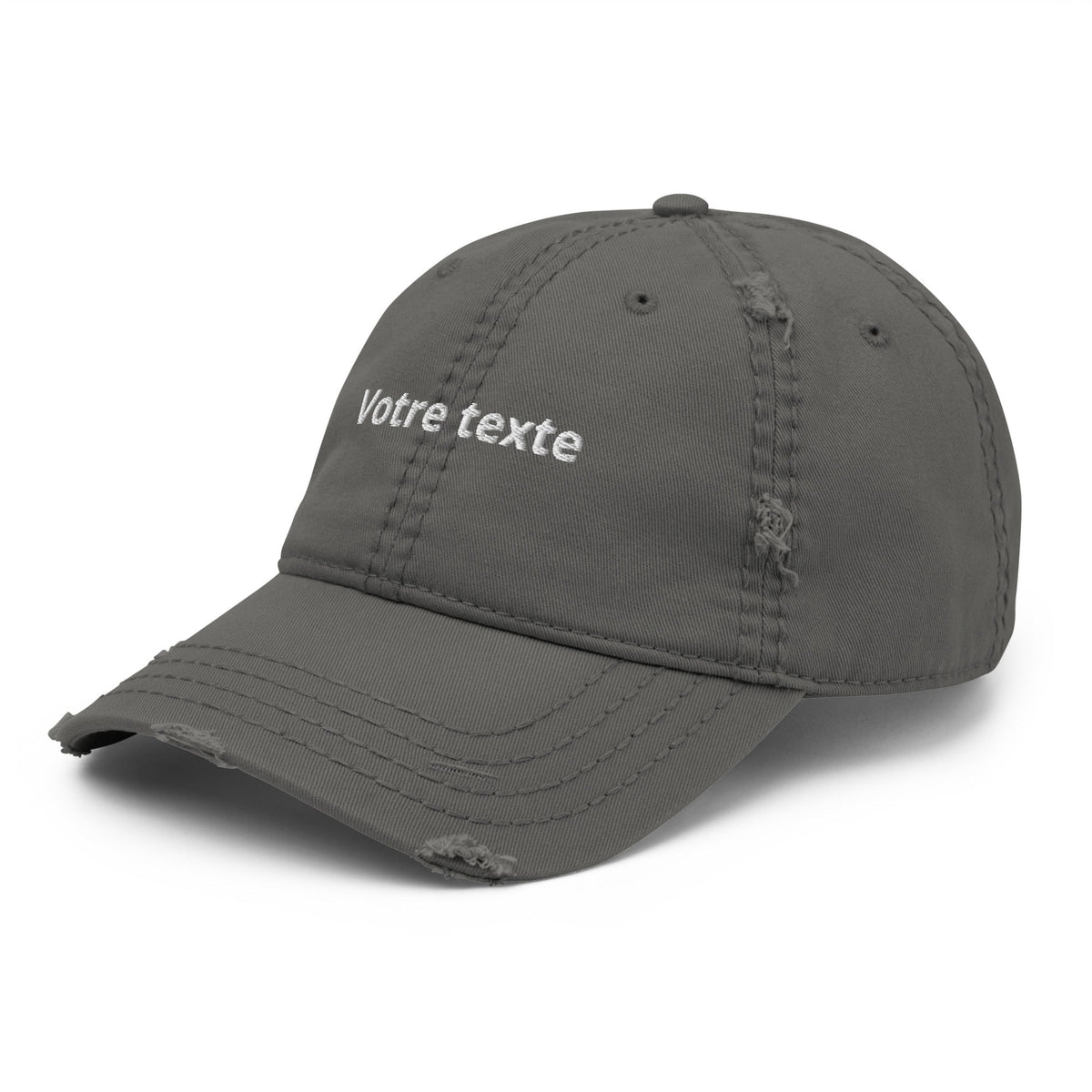 Casquette Brodée Personnalisée - Gris foncé / Unique