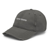 Casquette Brodée Personnalisée - Gris foncé / Unique
