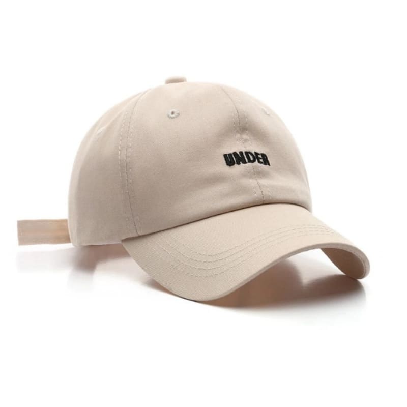 Casquette Brodée Under - Beige / Unique