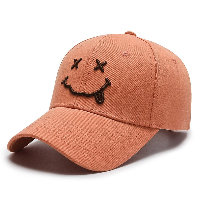 Casquette Broderie Smile - Orange / Unique