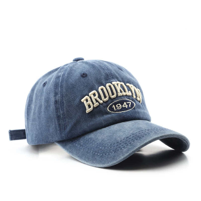 Casquette Brooklyn Brodée - Bleu / Unique