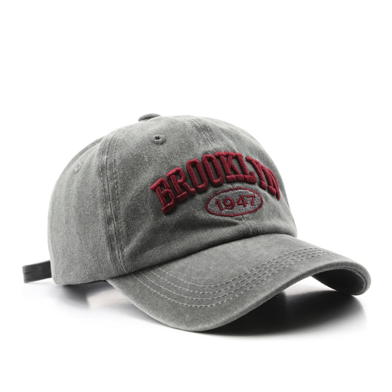 Casquette Brooklyn Broderie - Gris / Unique