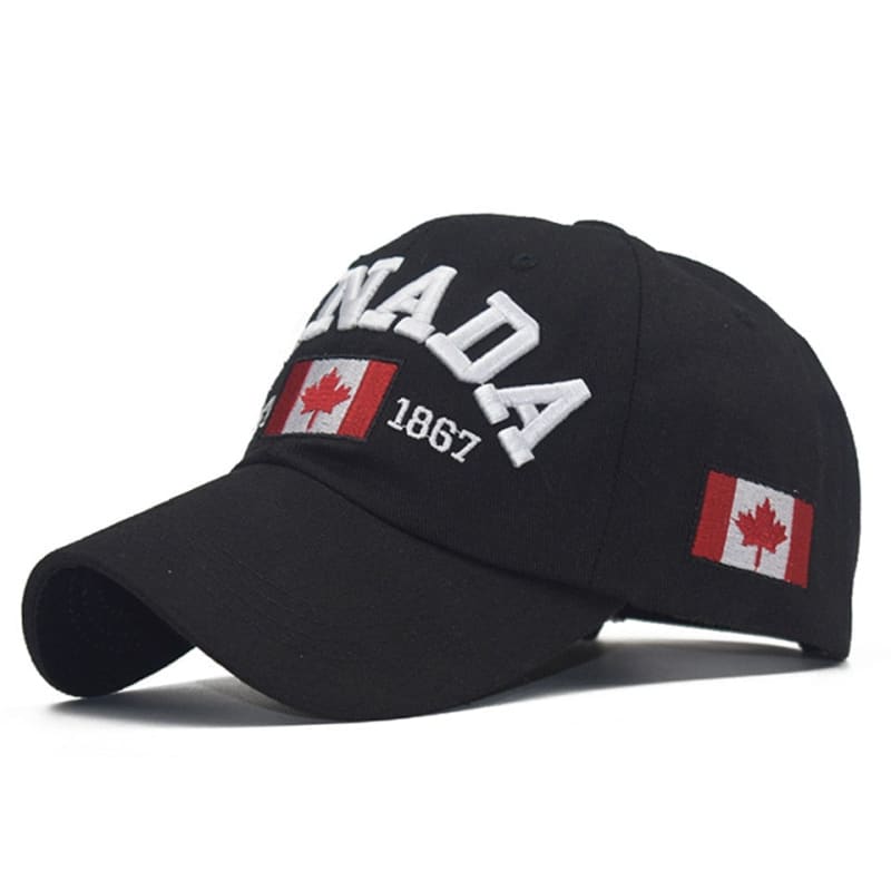 Casquette Canada Brodée - Noir / Unique