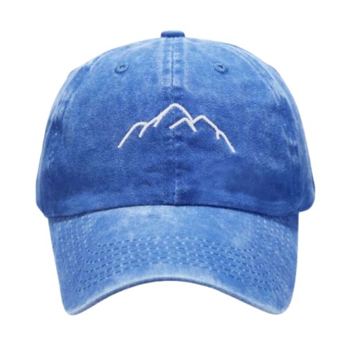 Casquette Délavée Montagne - Bleu / Unique