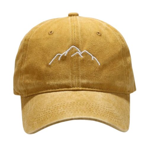 Casquette Délavée Montagne - Orange / Unique