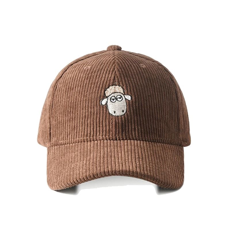 Casquette En Velours Mouton - Marron / Unique