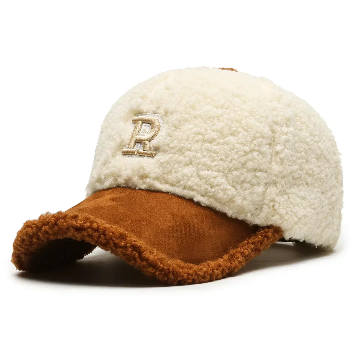 Casquette Fourrure R Brodée - Blanc / Unique