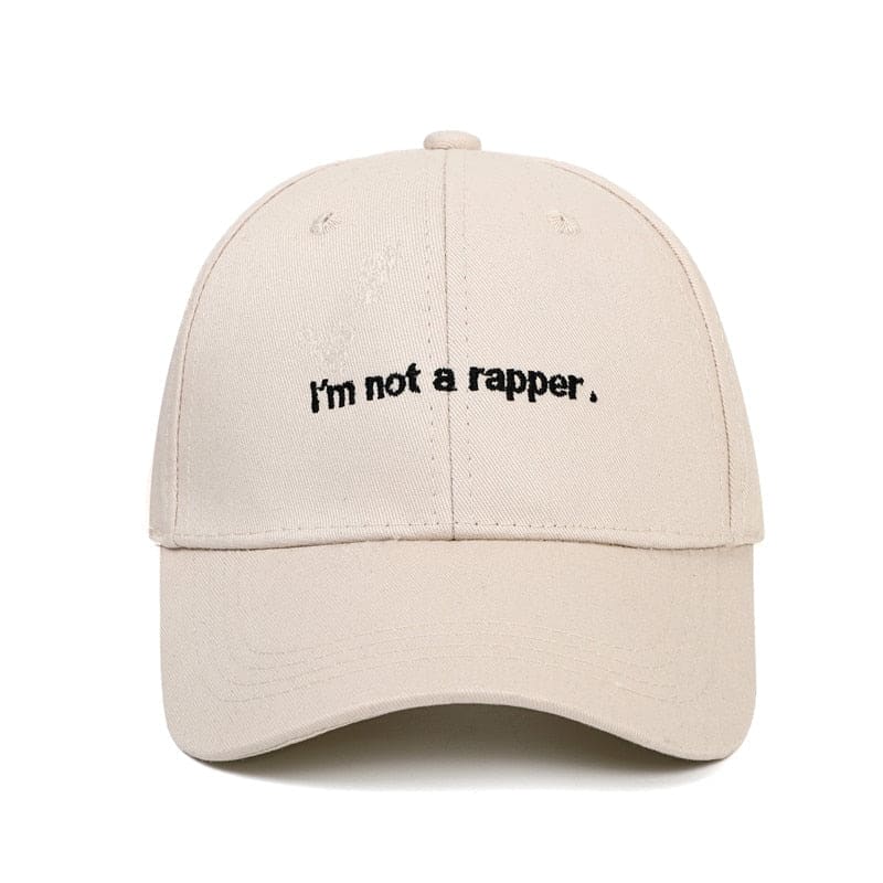 Casquette ’Je ne suis pas un rappeur.’ - Beige / Unique
