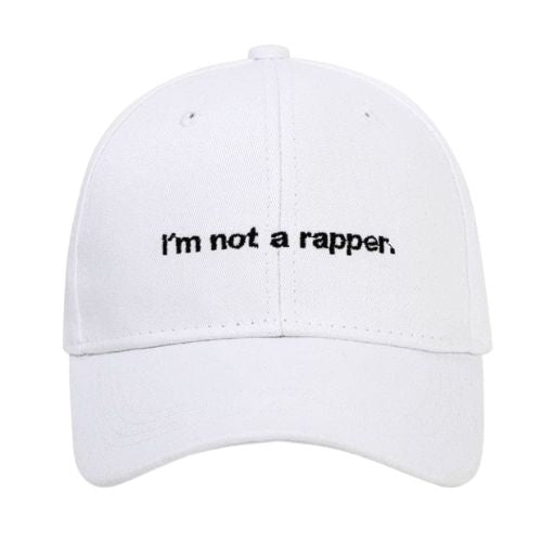 Casquette ’Je ne suis pas un rappeur.’