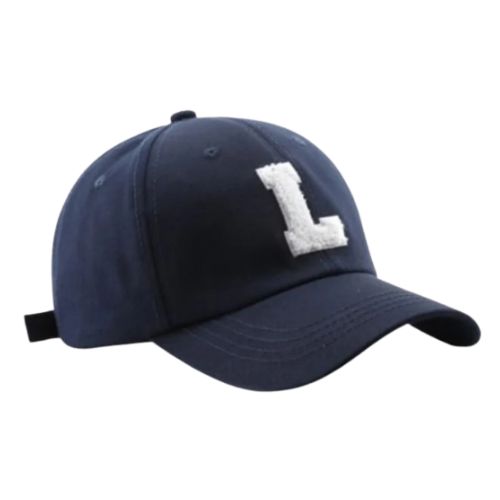 Casquette Lettre L - Bleu-Marine / Unique