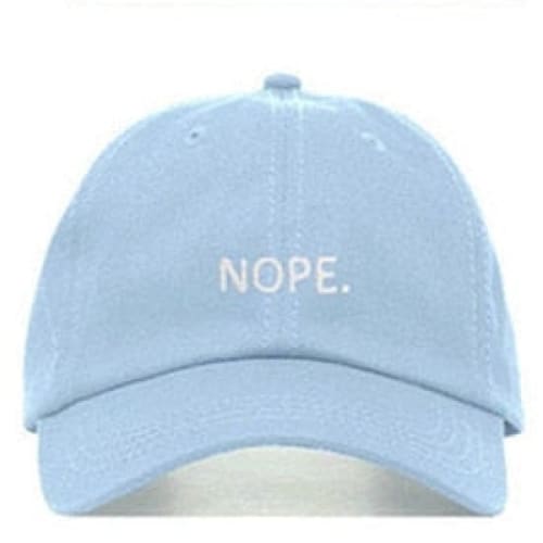 Casquette Nope Brodée - Bleu / Unique
