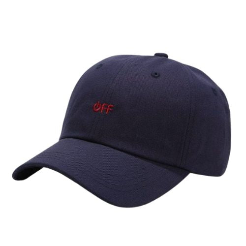 Casquette Off Brodée - Bleu-Marine / Unique
