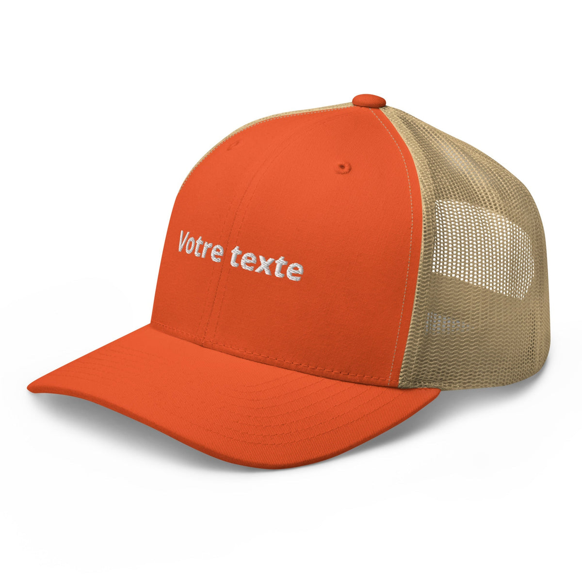 Casquette Personnalisée Trucker Brodée - Orange / Unique