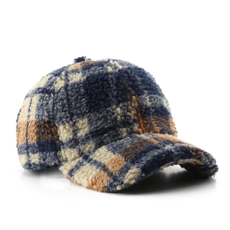 Casquette Plaid - Bleu / Unique