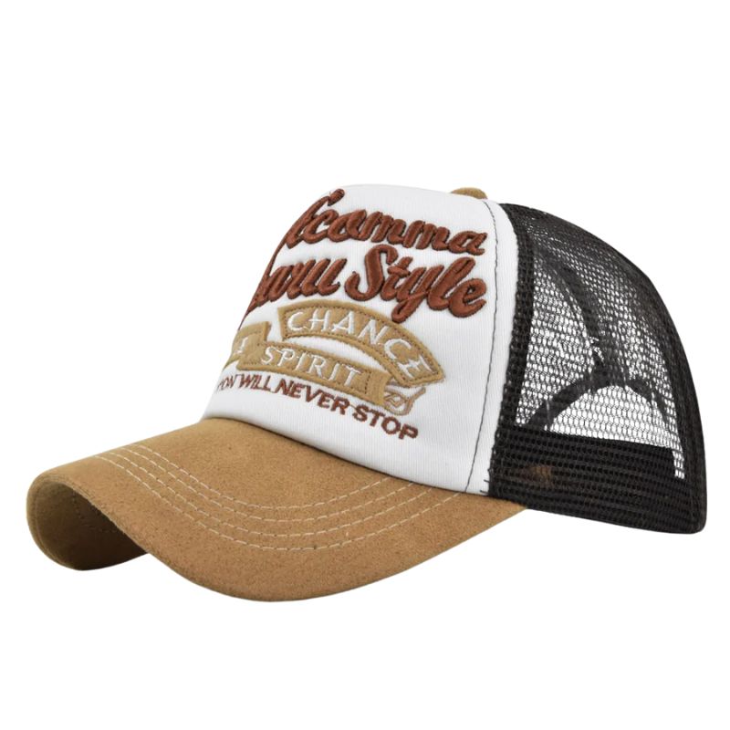 Casquette Pour Homme Trucker - Marron clair / Unique