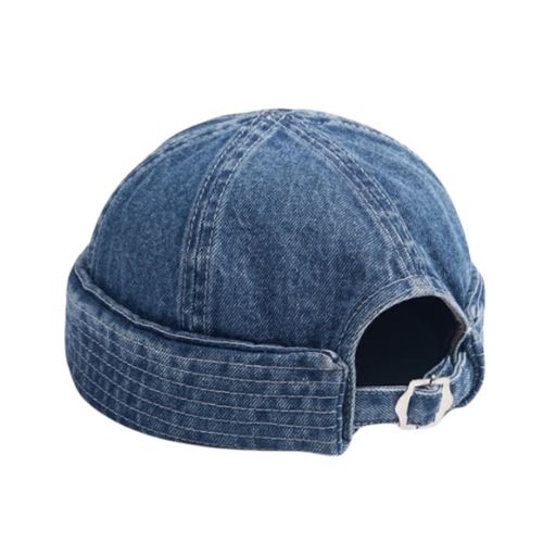 Casquette sans visière denim - Bleu / Unique