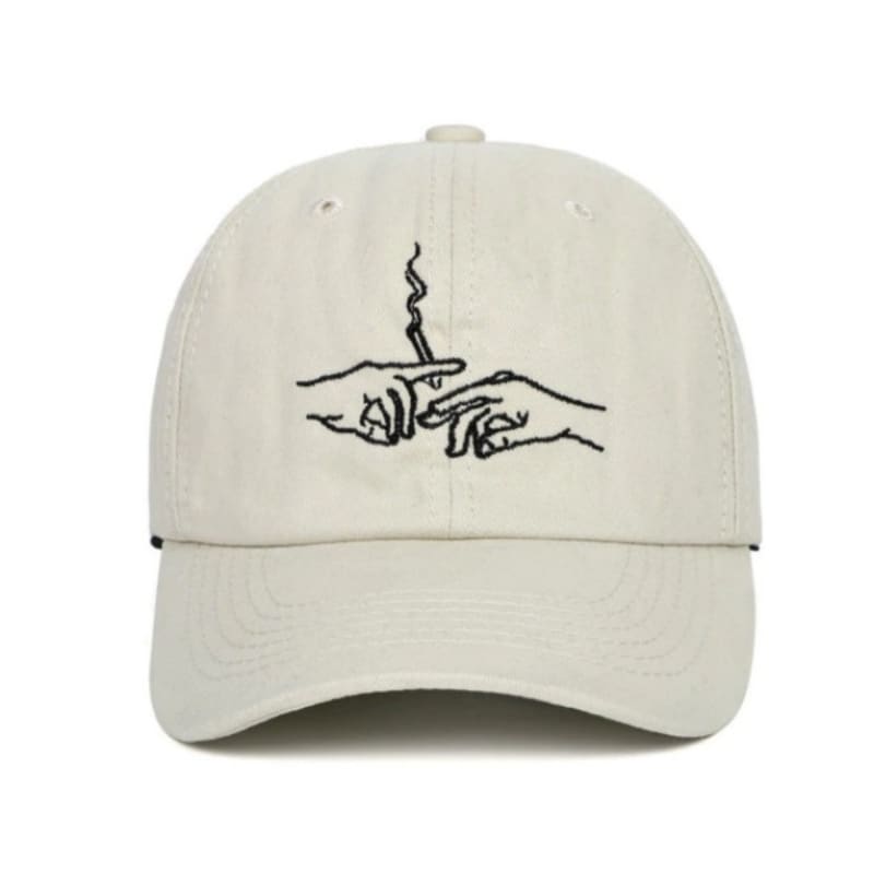 Casquette Smoke BrodƩe - Beige / Unique