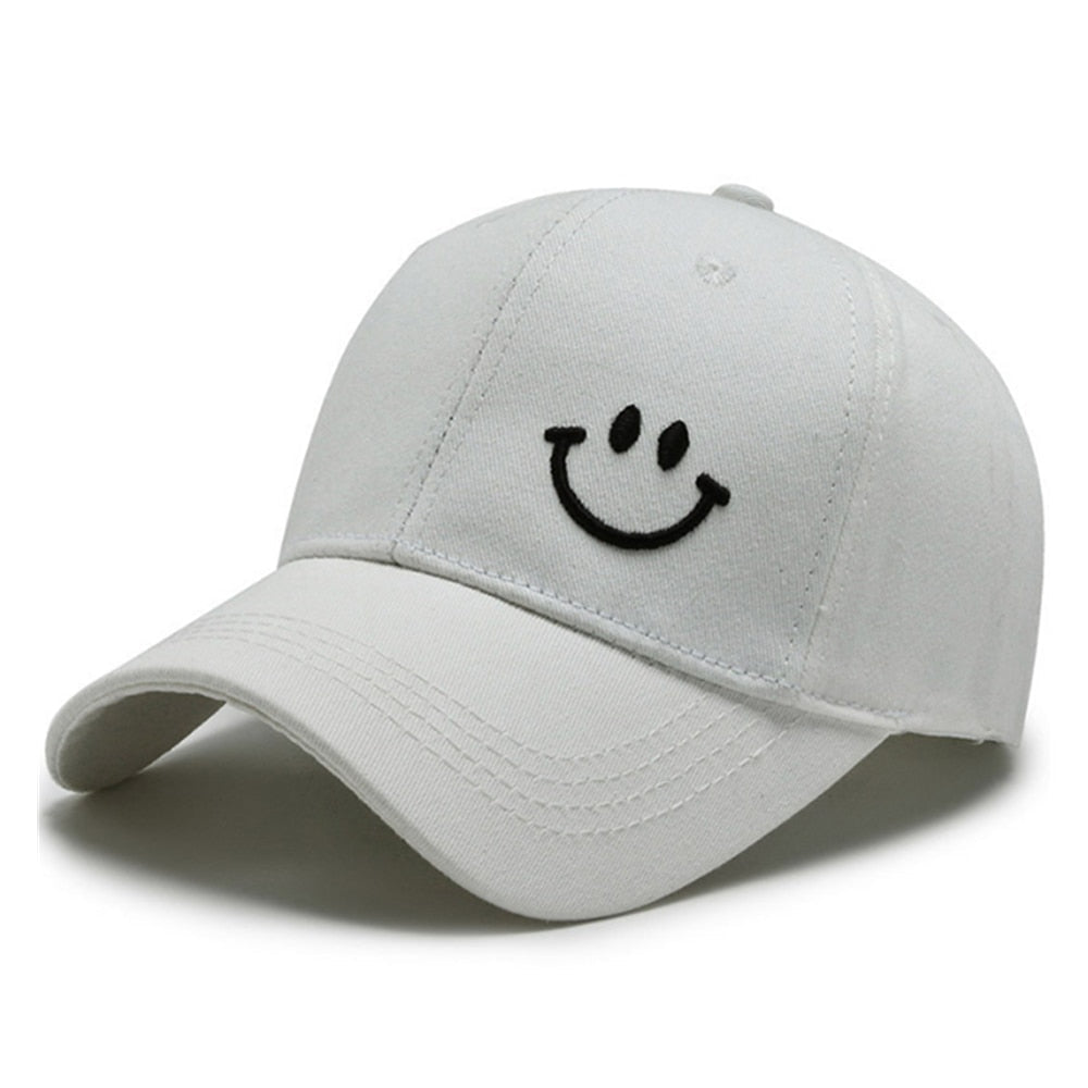 Casquette Sourire Brodée - Blanc / Unique