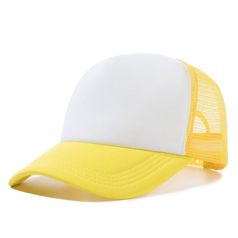Casquette Trucker Été - Jaune / Unique