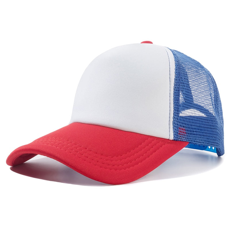 Casquette Trucker Été - Rouge-Bleu / Unique