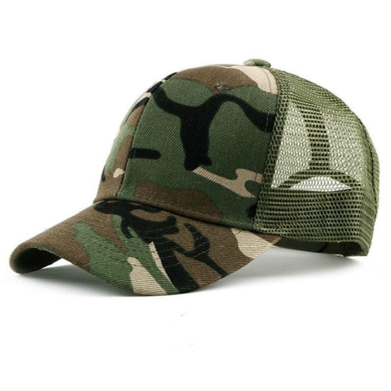 Casquette Trucker Militaire - Vert / Unique
