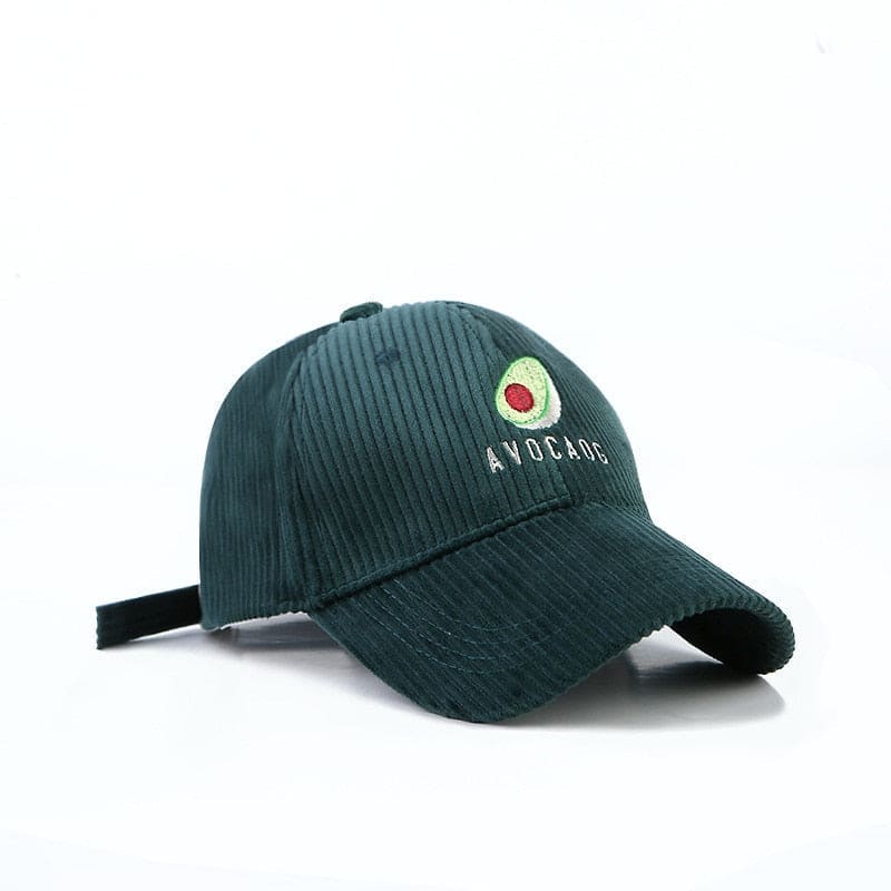 Casquette Velours Avocat - Vert / Unique