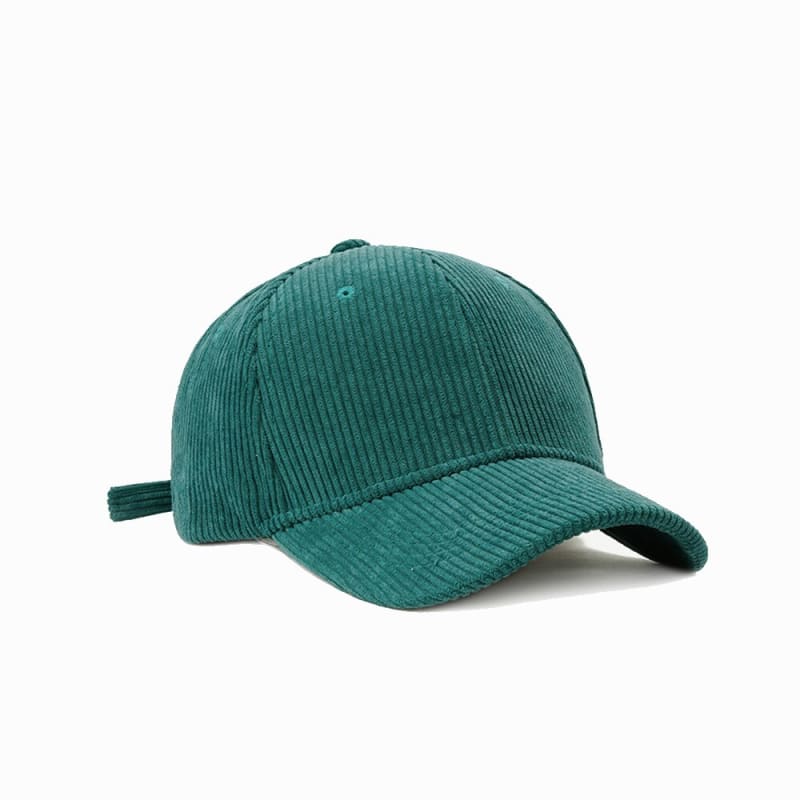 Casquette Velours Cotelé Femme - Turquoise / Unique