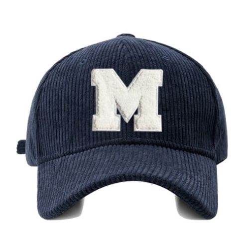 Casquette Velours M Brodée - Bleu-Marine / Unique