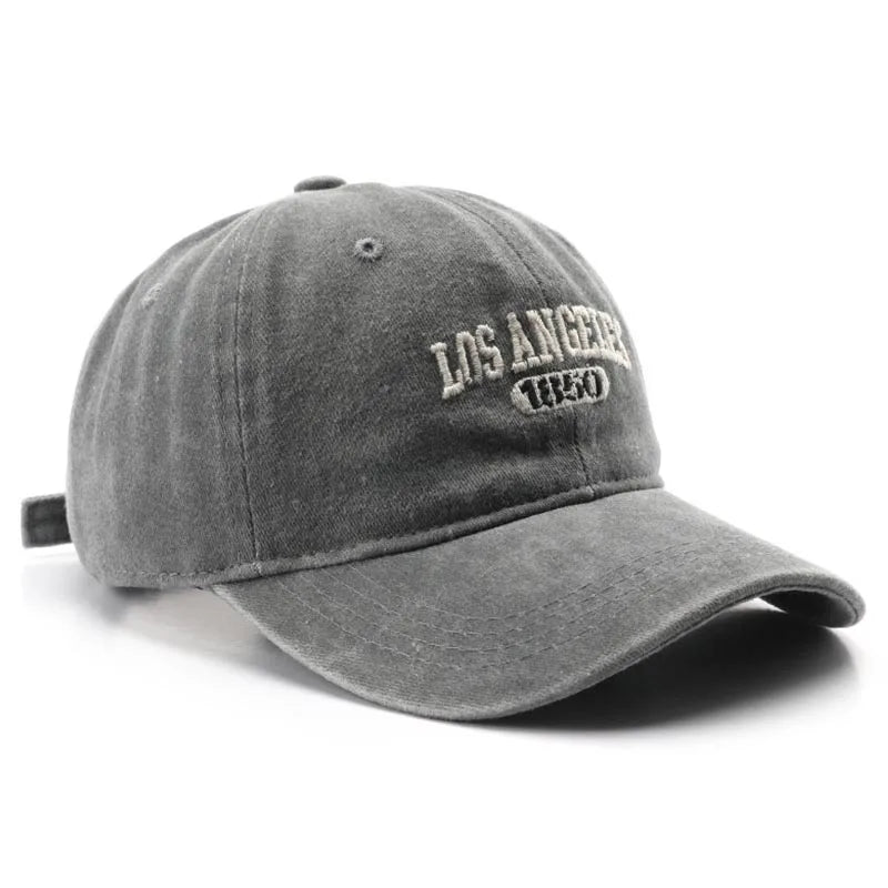 Casquette Vintage Brodée Los Angeles - Gris / Unique