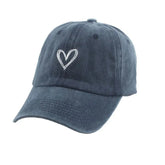 Casquette Vintage Heart - Bleu / Unique