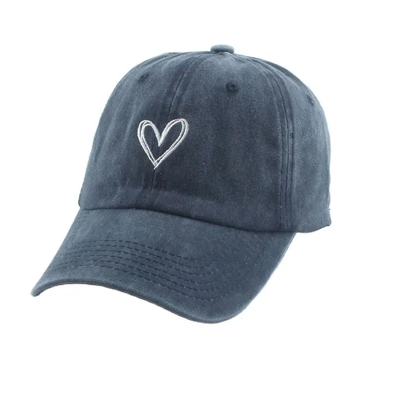 Casquette Vintage Heart - Bleu / Unique